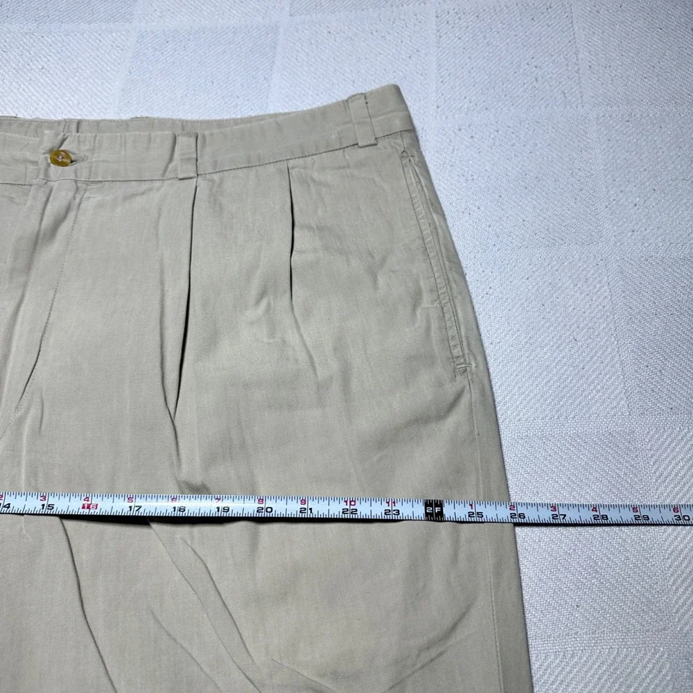 Bills Khakis M2P Pants Mens 42x29 Pleated Classic Fit Twill Khaki Tan USA Made